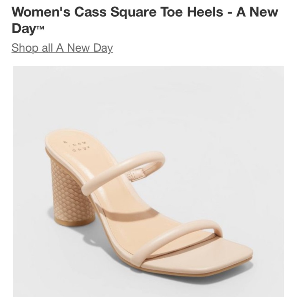 Target two strap nude heals